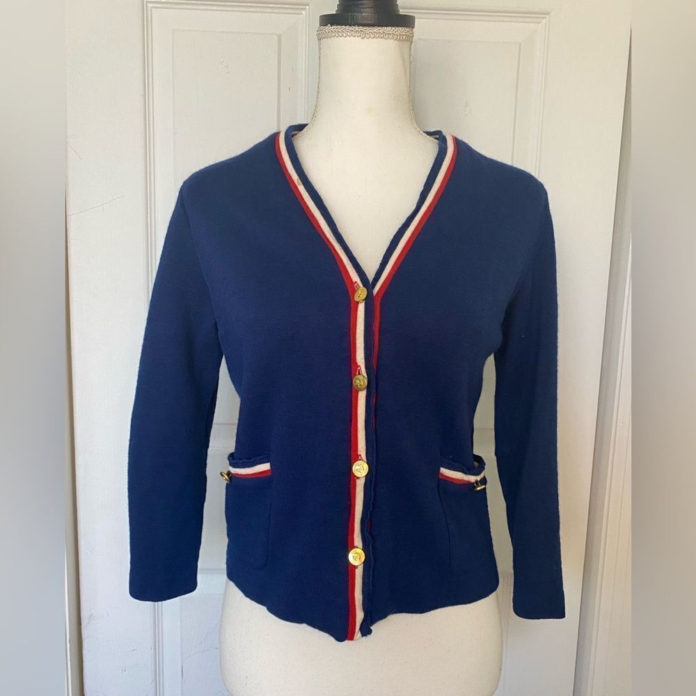 Vintage 50s Nautical Cardigan